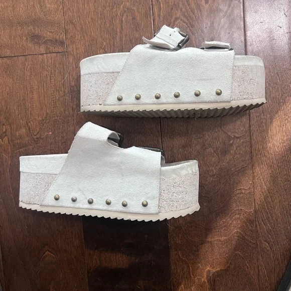 Rule breaker platform Sandals with Buckles -free people - Picture 4 of 7